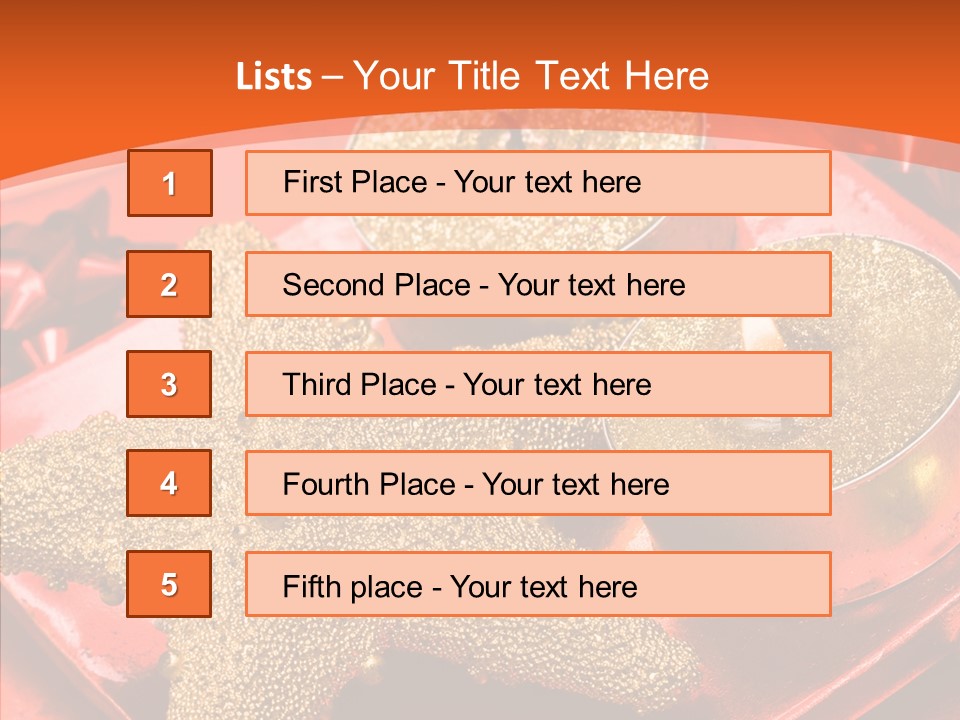 Gold Fire Year PowerPoint Template