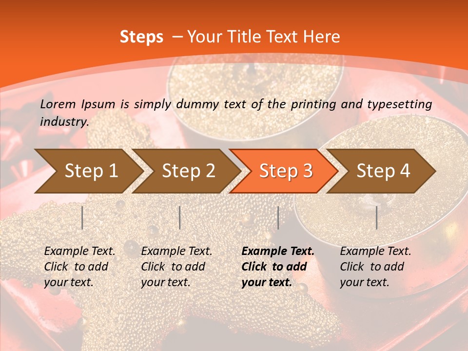 Gold Fire Year PowerPoint Template