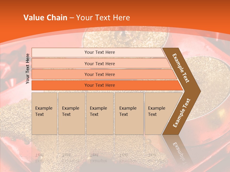 Gold Fire Year PowerPoint Template