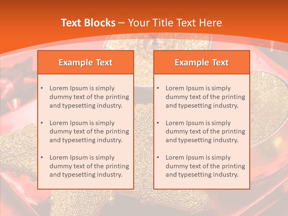 Gold Fire Year PowerPoint Template
