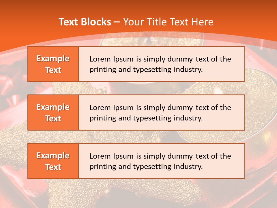 Gold Fire Year PowerPoint Template