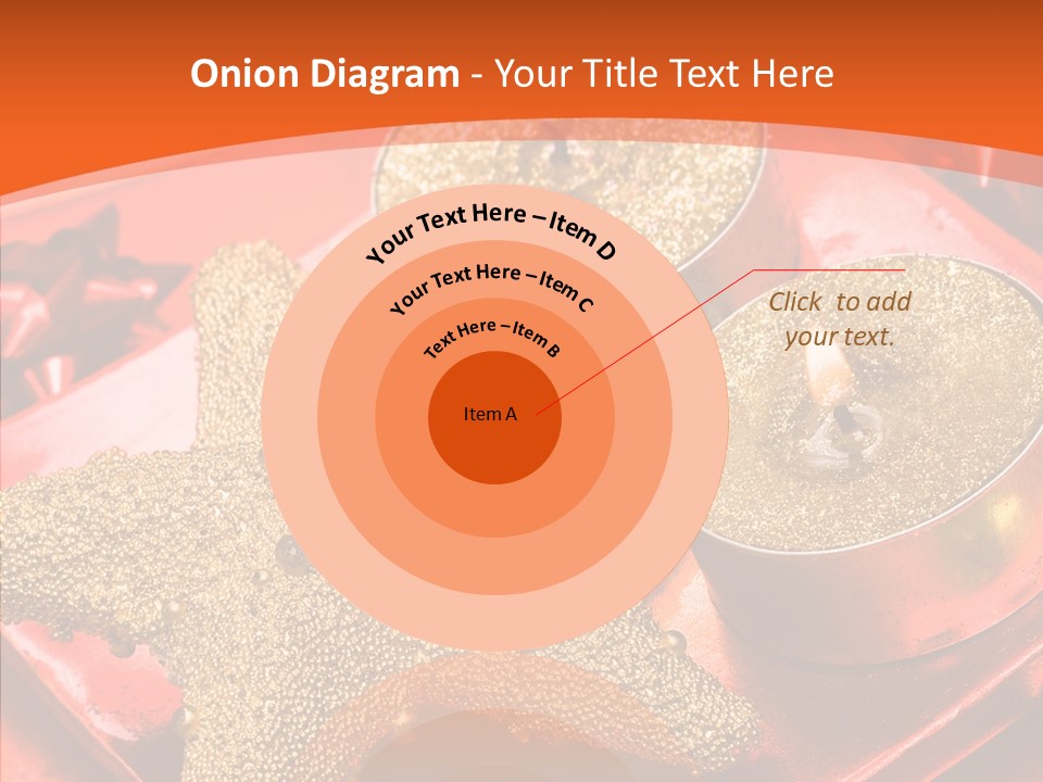 Gold Fire Year PowerPoint Template