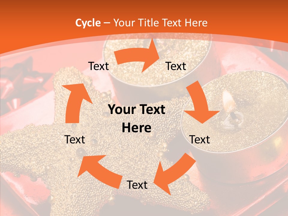 Gold Fire Year PowerPoint Template