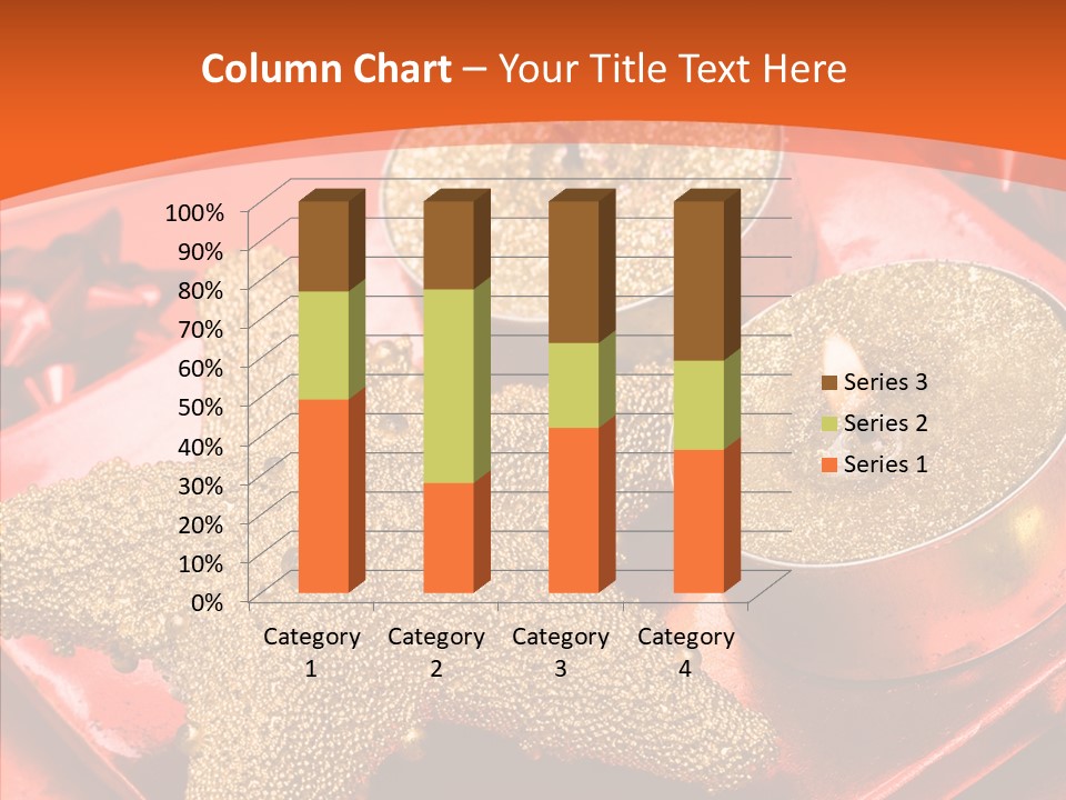 Gold Fire Year PowerPoint Template