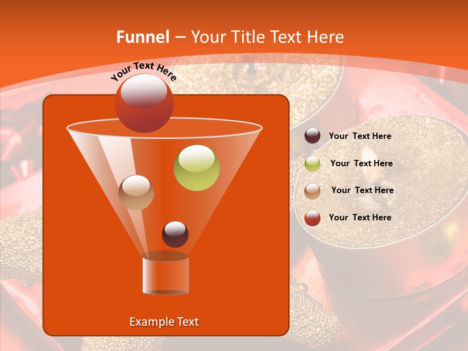 Gold Fire Year PowerPoint Template