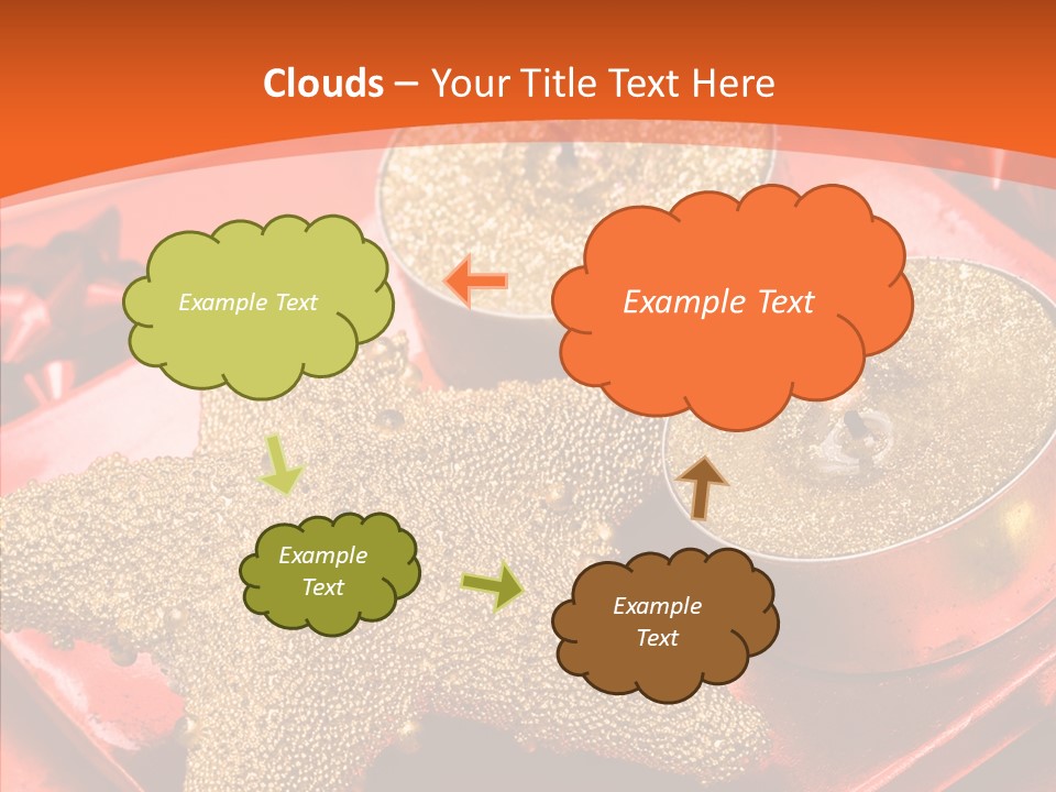 Gold Fire Year PowerPoint Template