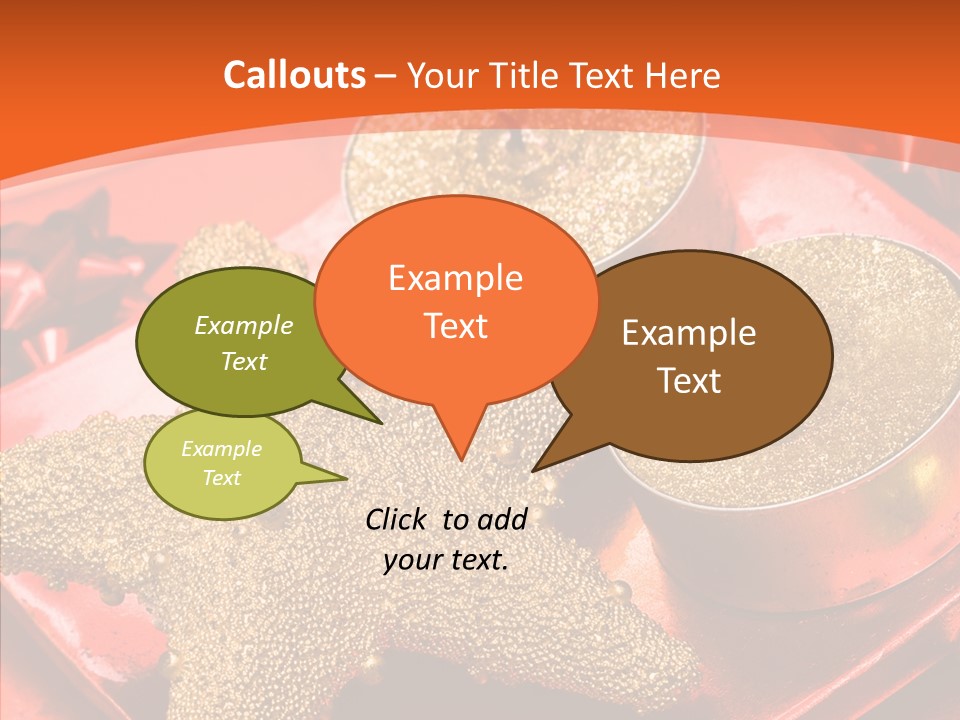 Gold Fire Year PowerPoint Template