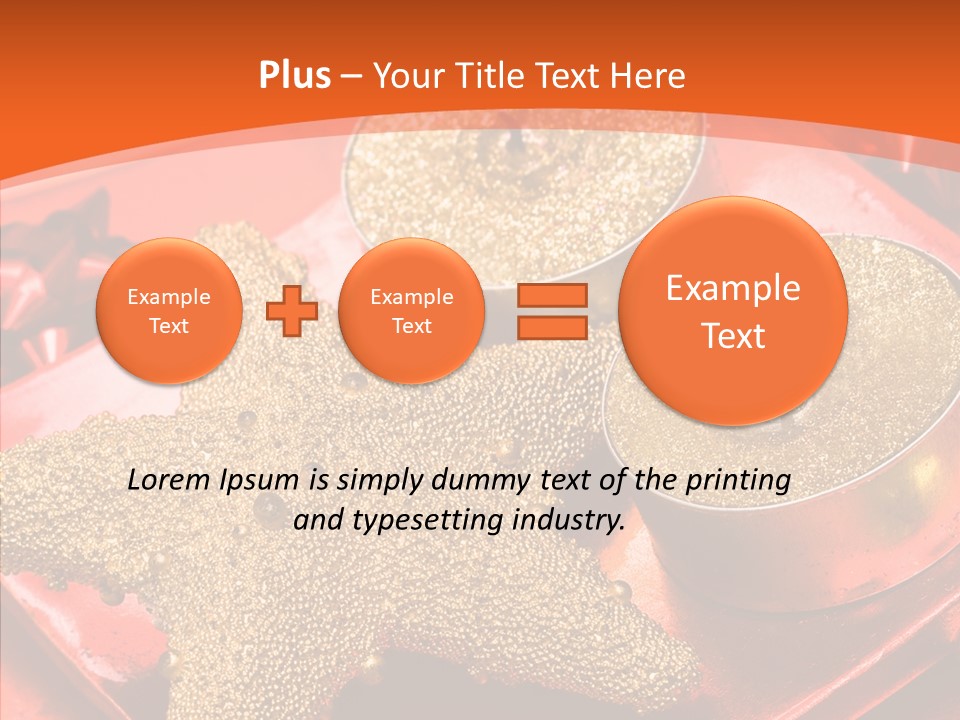 Gold Fire Year PowerPoint Template