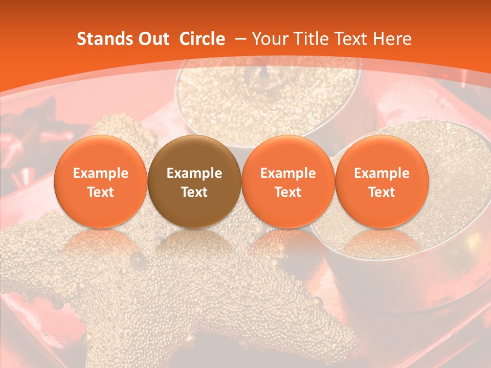 Gold Fire Year PowerPoint Template