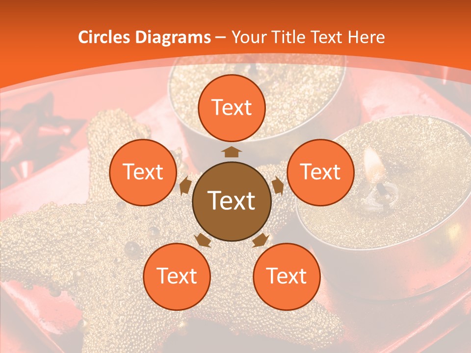 Gold Fire Year PowerPoint Template