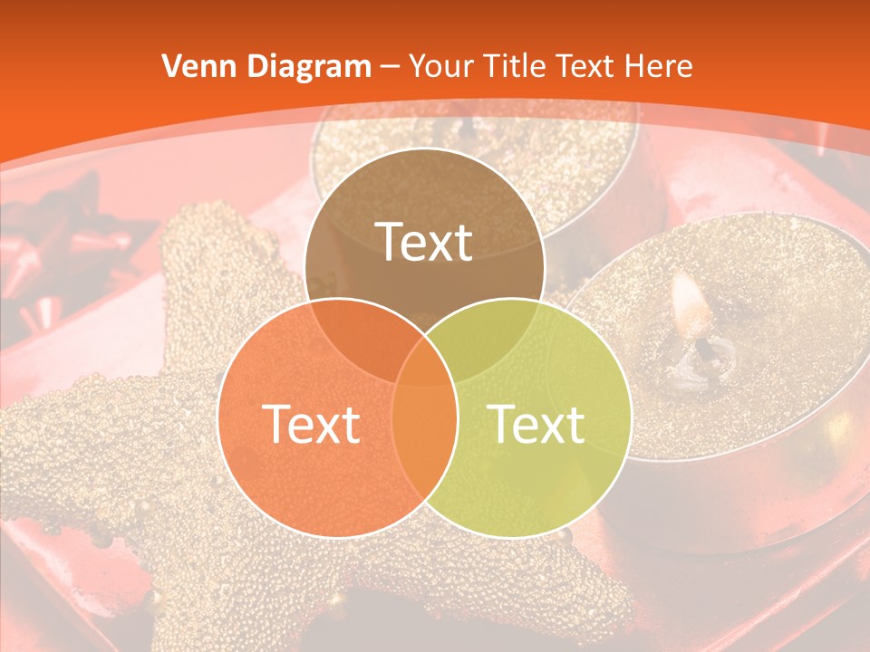 Gold Fire Year PowerPoint Template