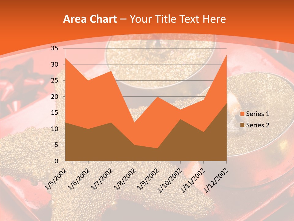 Gold Fire Year PowerPoint Template