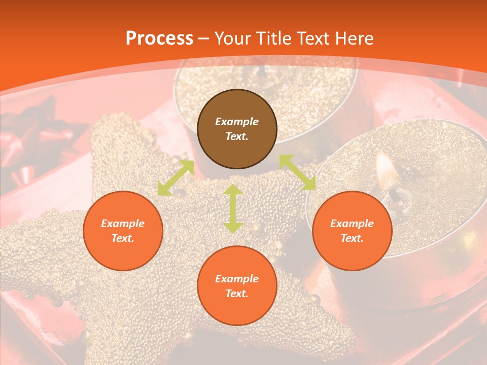 Gold Fire Year PowerPoint Template