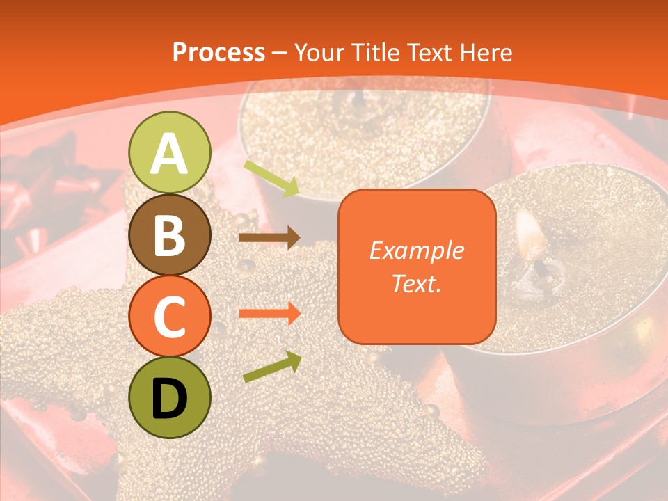 Gold Fire Year PowerPoint Template