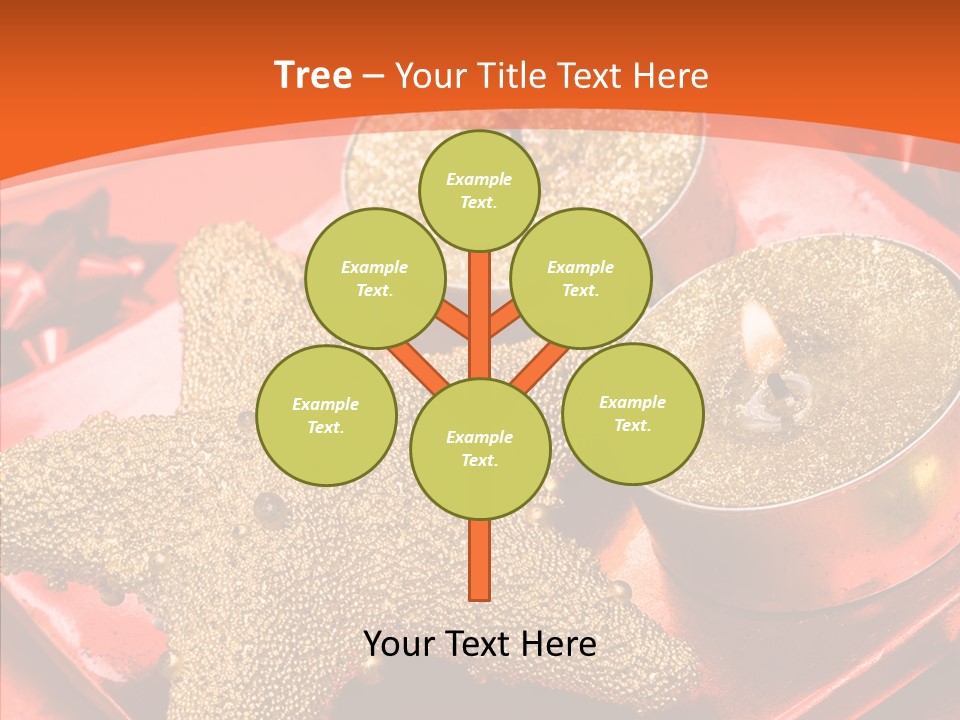 Gold Fire Year PowerPoint Template