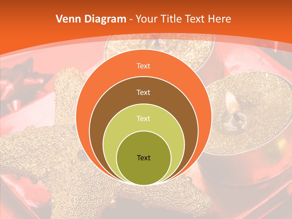 Gold Fire Year PowerPoint Template