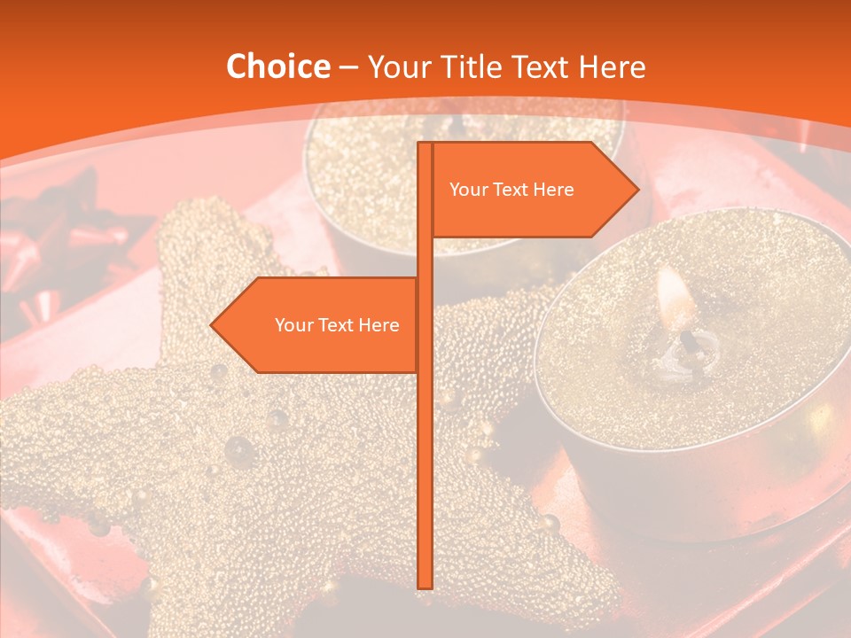 Gold Fire Year PowerPoint Template