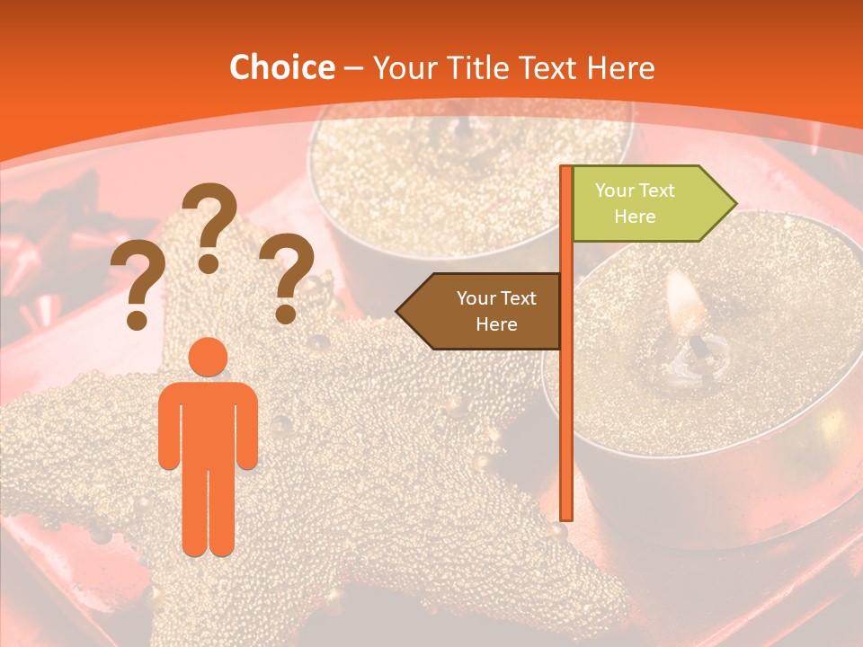 Gold Fire Year PowerPoint Template