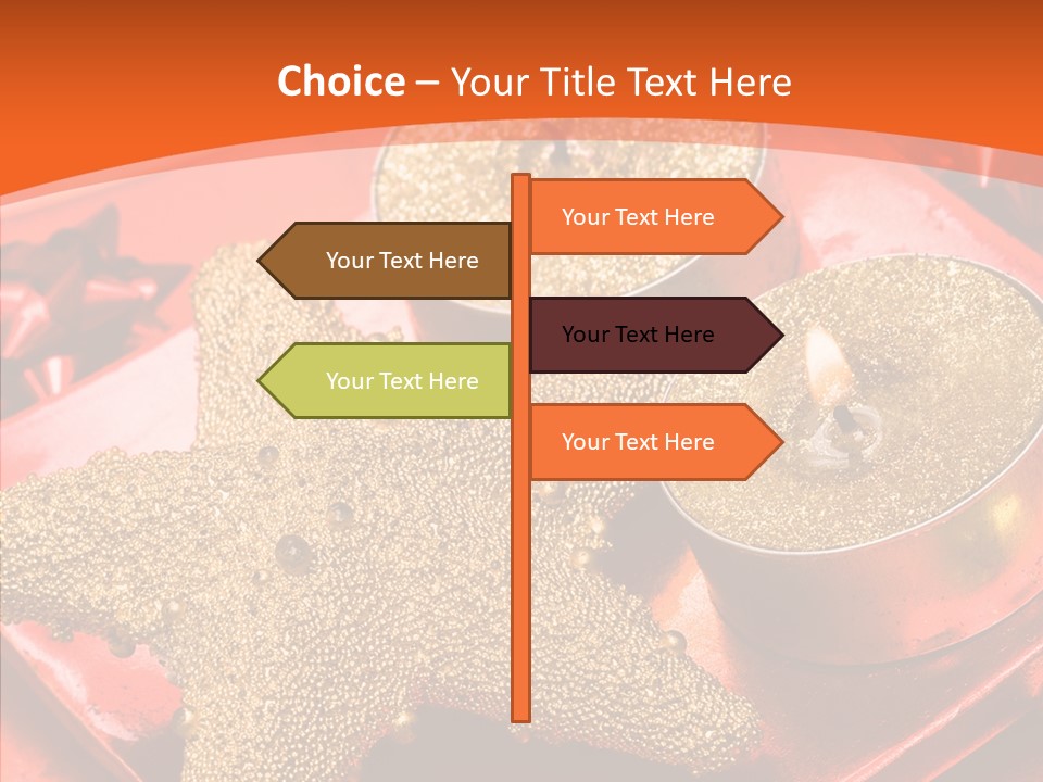 Gold Fire Year PowerPoint Template