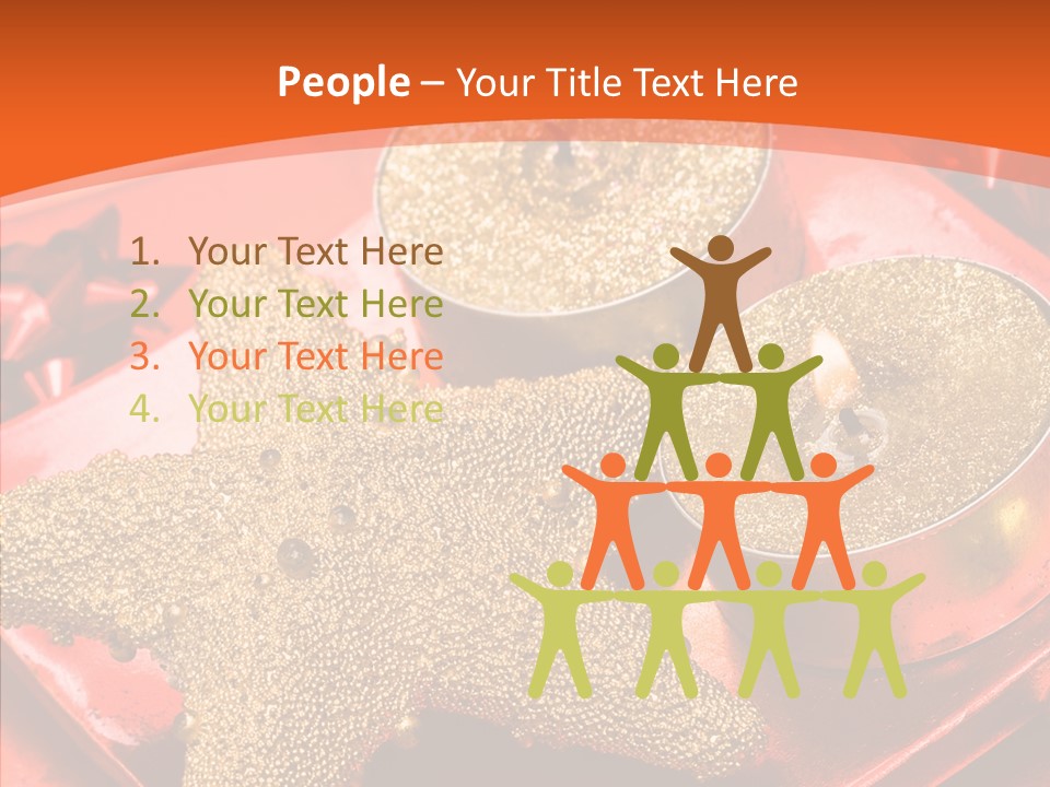 Gold Fire Year PowerPoint Template