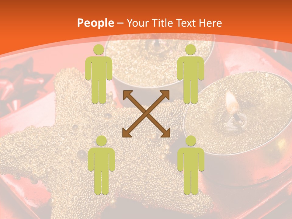 Gold Fire Year PowerPoint Template