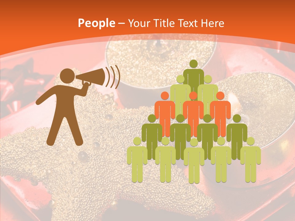 Gold Fire Year PowerPoint Template