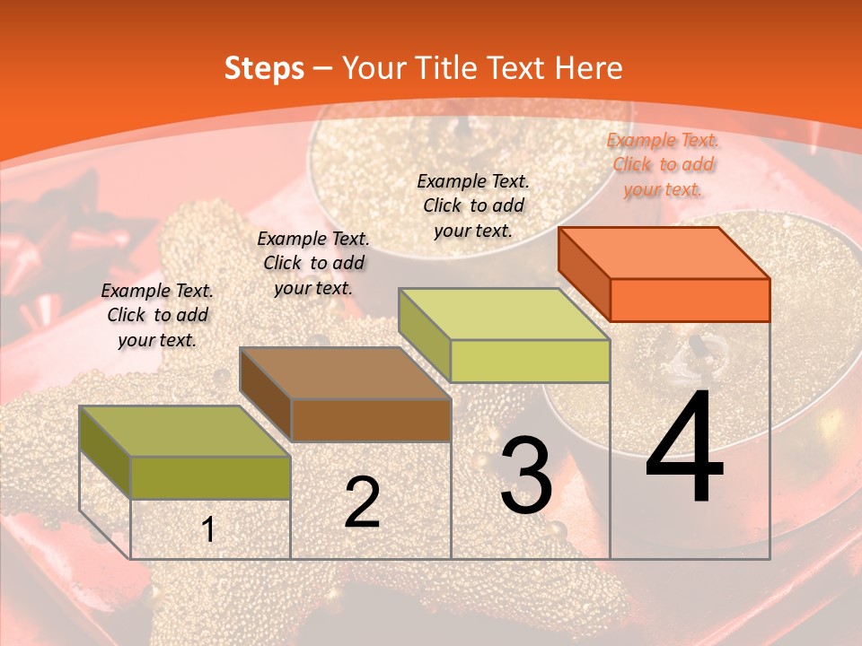 Gold Fire Year PowerPoint Template