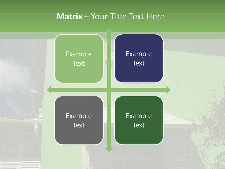Green Trim Barbados PowerPoint Template