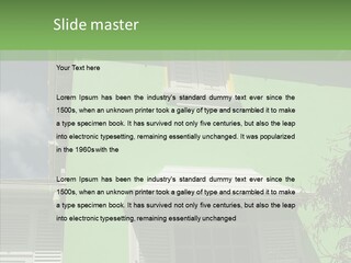 Green Trim Barbados PowerPoint Template