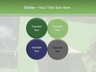 Green Trim Barbados PowerPoint Template