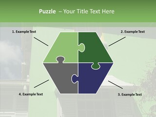 Green Trim Barbados PowerPoint Template