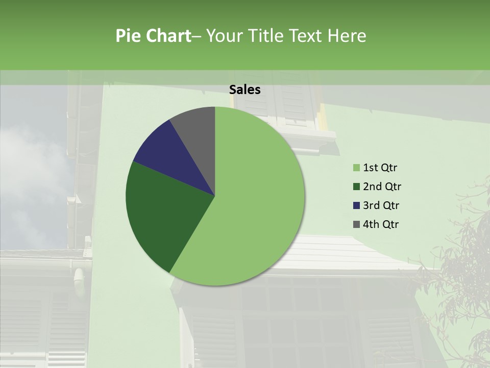Green Trim Barbados PowerPoint Template