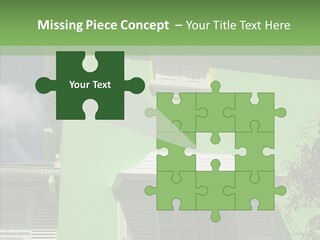 Green Trim Barbados PowerPoint Template