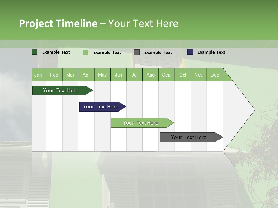 Green Trim Barbados PowerPoint Template