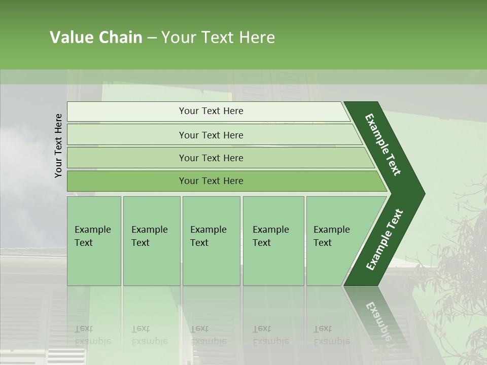 Green Trim Barbados PowerPoint Template