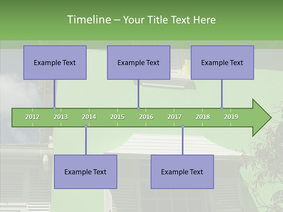 Green Trim Barbados PowerPoint Template