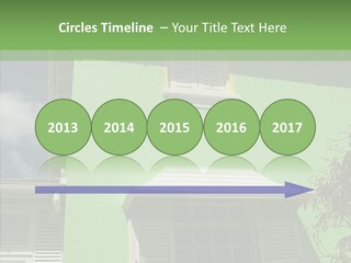 Green Trim Barbados PowerPoint Template