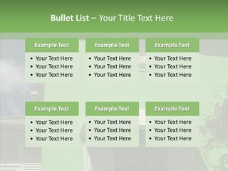 Green Trim Barbados PowerPoint Template