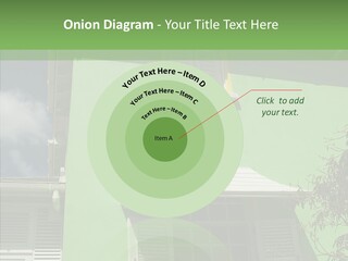 Green Trim Barbados PowerPoint Template