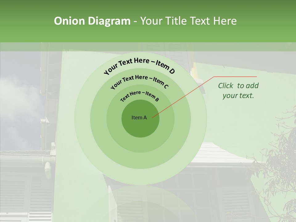 Green Trim Barbados PowerPoint Template