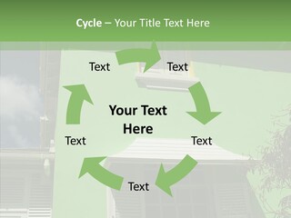 Green Trim Barbados PowerPoint Template