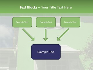 Green Trim Barbados PowerPoint Template