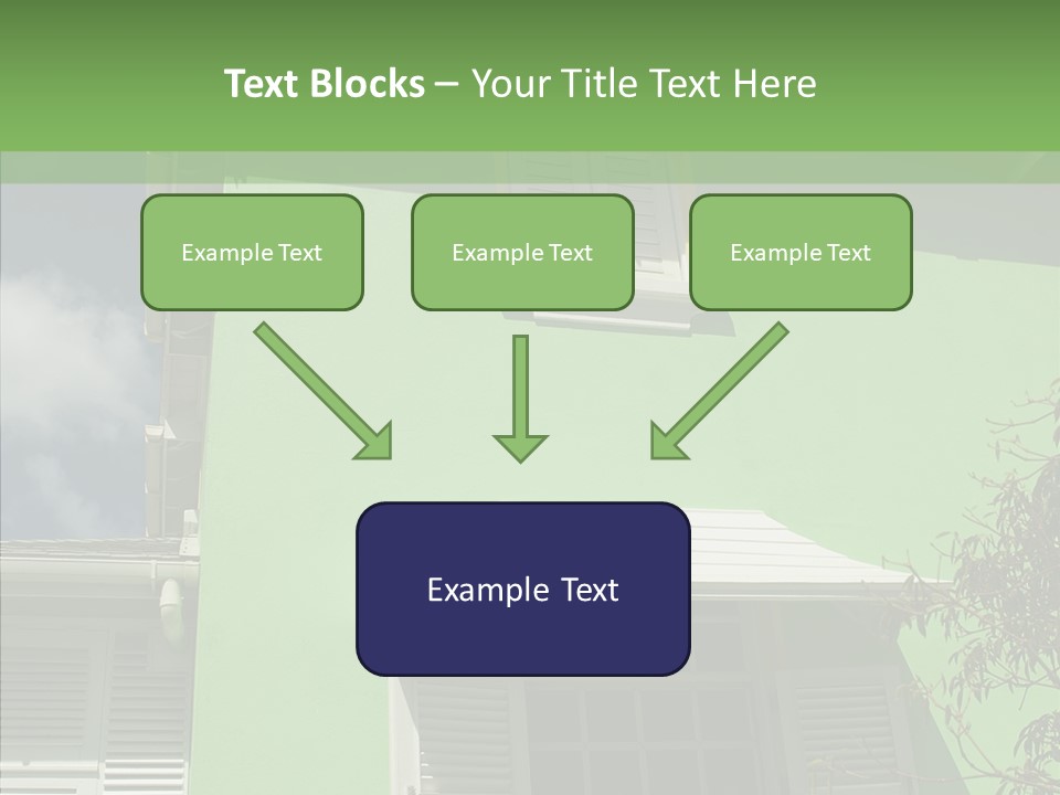 Green Trim Barbados PowerPoint Template