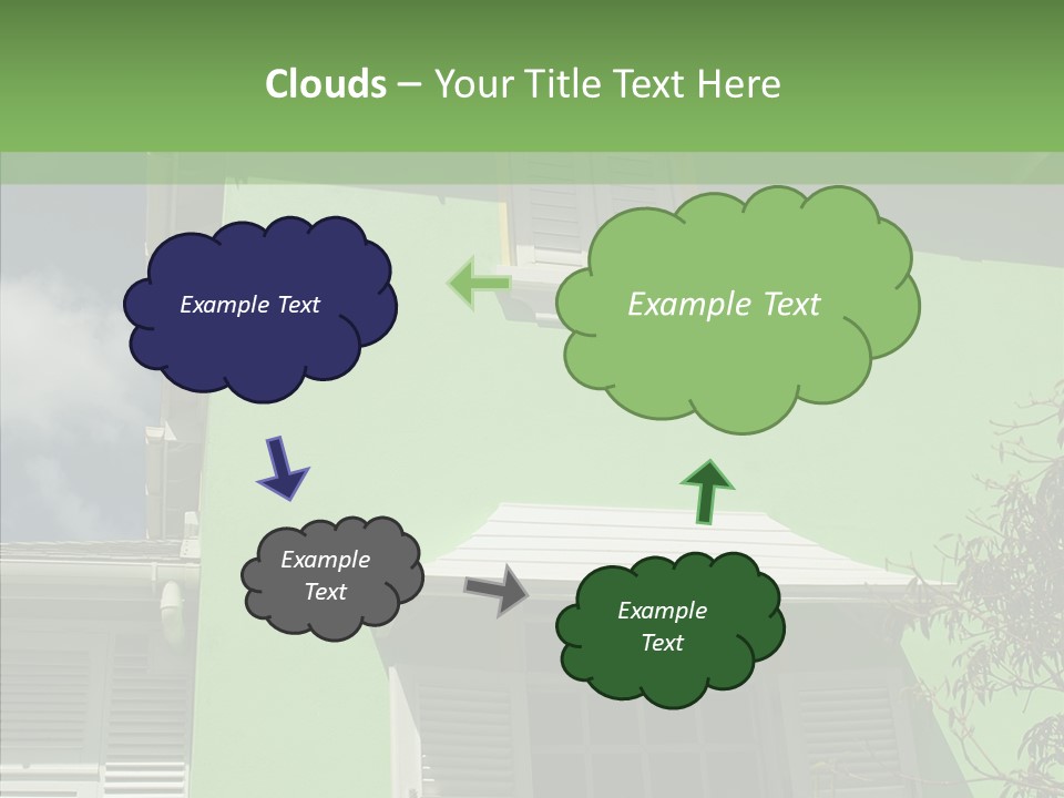 Green Trim Barbados PowerPoint Template