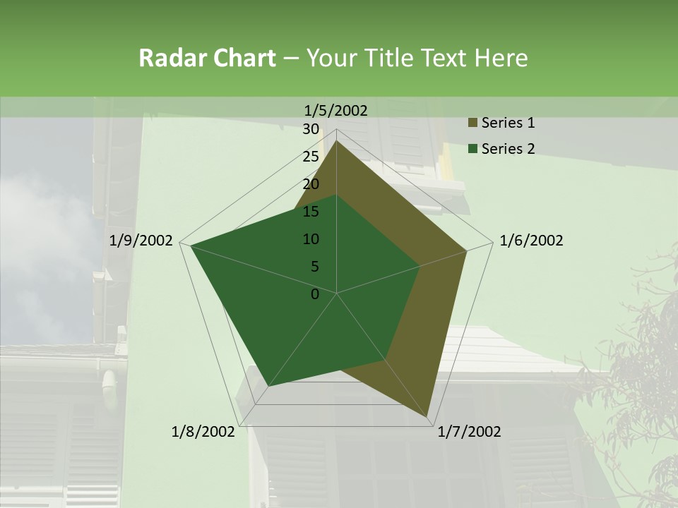 Green Trim Barbados PowerPoint Template
