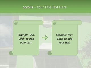 Green Trim Barbados PowerPoint Template