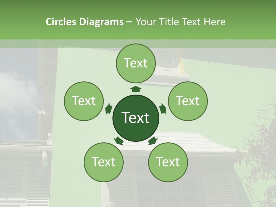 Green Trim Barbados PowerPoint Template