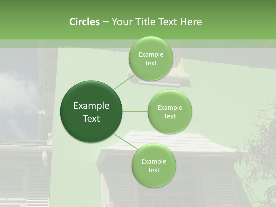 Green Trim Barbados PowerPoint Template