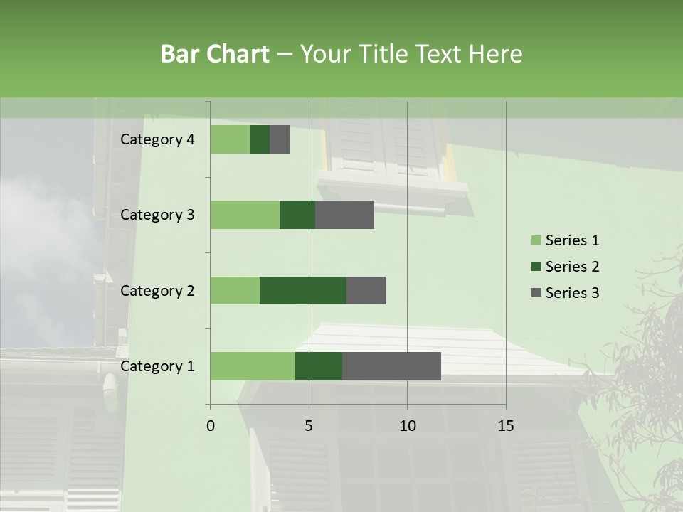 Green Trim Barbados PowerPoint Template