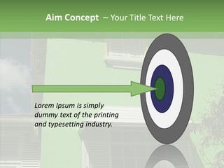 Green Trim Barbados PowerPoint Template